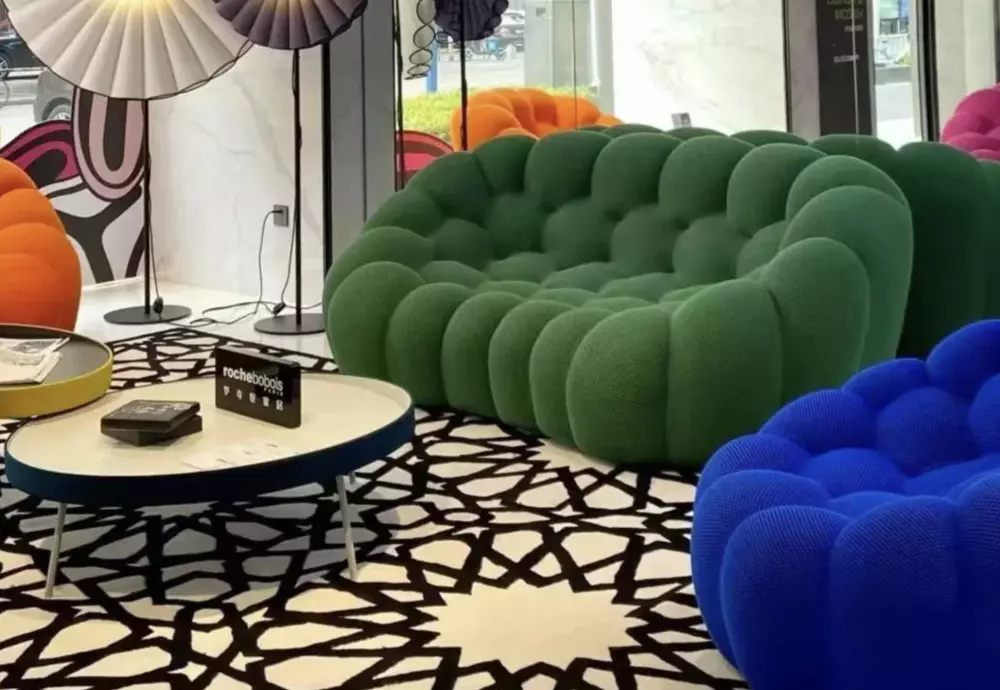 bubble sofa green